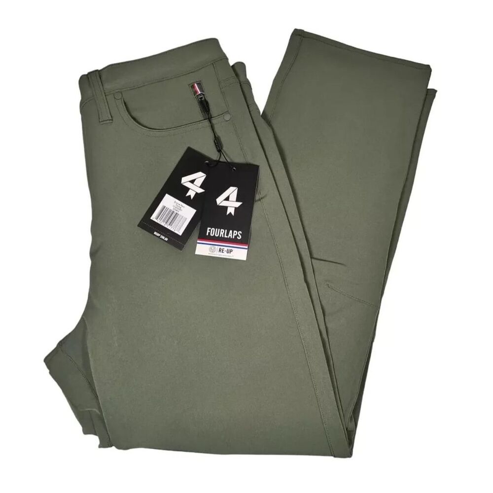Fourlaps Athletic Evolve Regular Length Pants, Thyme Stretch Womens Size 14